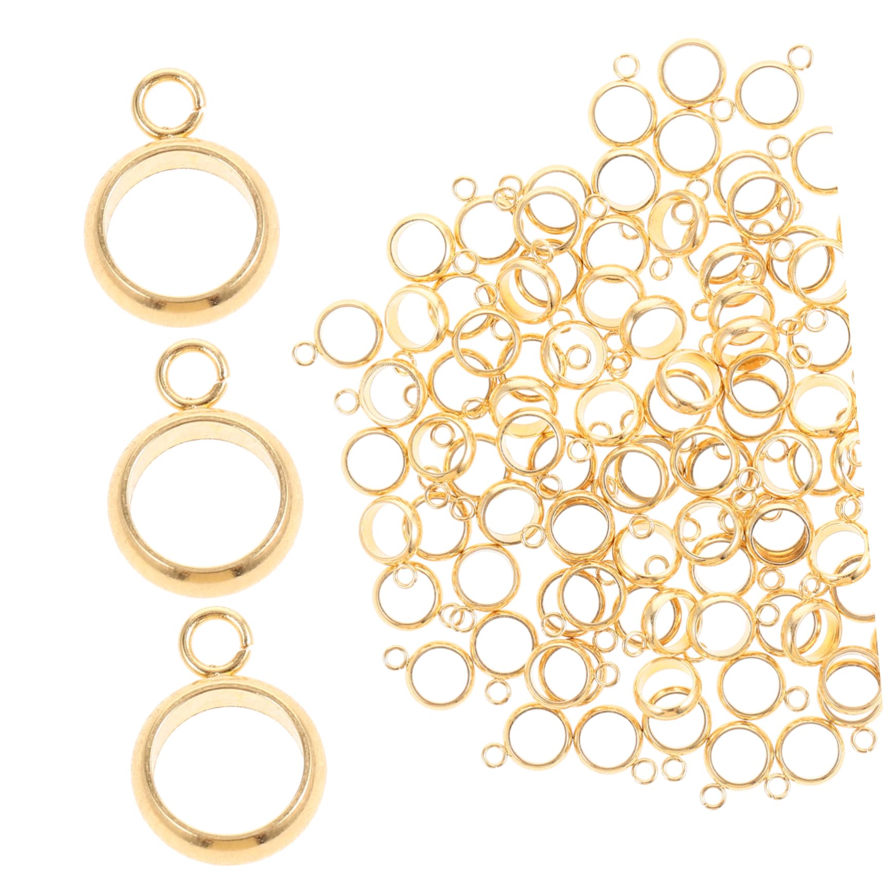 Perles d'espacement acier inoxydable OSALADI pour apprêts fabrication de bijoux DIY