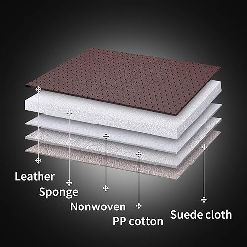 Miniatura 24 de Coverado - Fundas para asientos delanteros de automóvil, 2 piezas - Cojín de piel Nappa, protectores impermeables de ajuste universal para sedanes