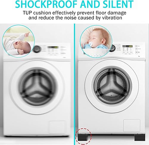 Miniatura 5 de Elevadores de cama rectangulares, elevadores de muebles ajustables resistentes de 3 pulgadas para cama, sofá, mesa y elevador de sofá, soporta hasta