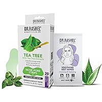 Vista 1 de DR.RASHEL Tiras de poros de nariz de árbol de té para limpieza de poros, eliminación instantánea e indolora de puntos negros Tiras eliminadoras