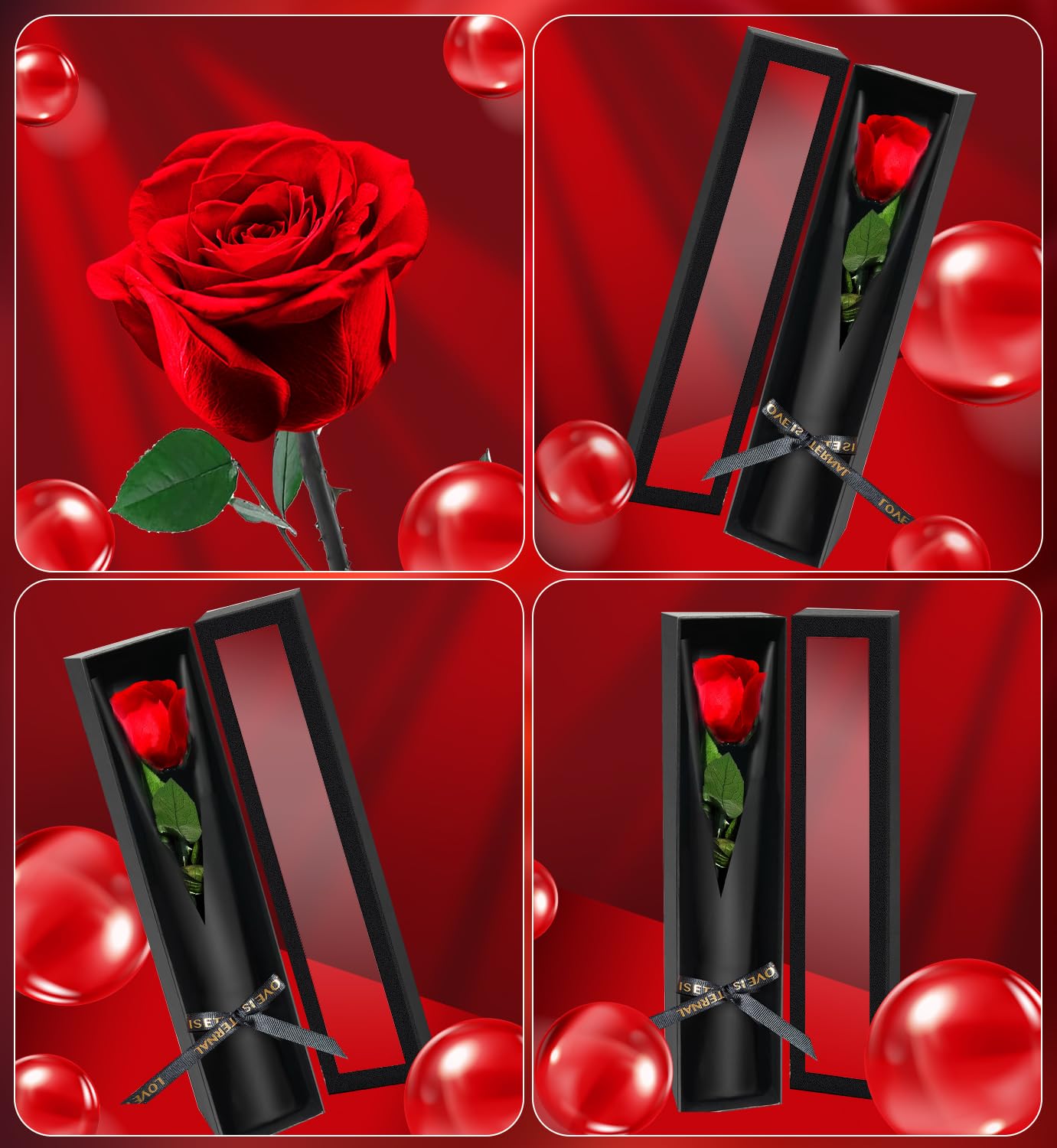 Preserved Flowers for Delivery,Red Rose Bouquets That Last 5 Years,Birthday Flowers Gifts for Women Mom Grandma Wife Friends,Mothers Day Roses Gift,Romantic Floral for Anniversary or Valentine’s Day