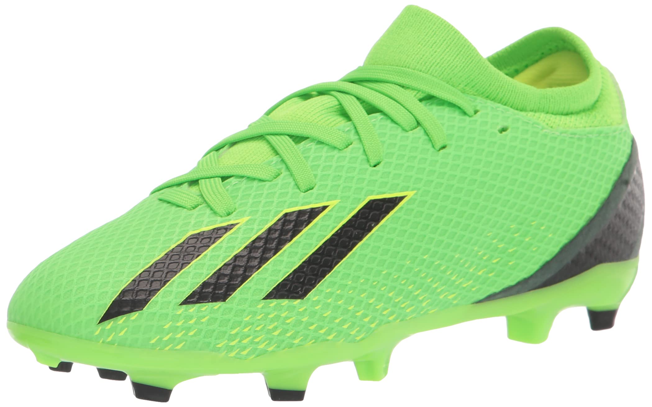 adidas Unisex X Speedportal.3 Firm Ground Soccer Shoe, Solar Green/Solar Red/Solar Yellow, 10.5 US Men