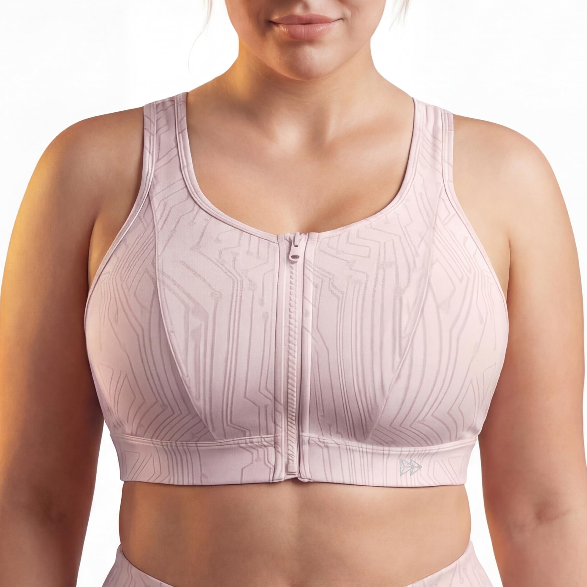 Yvette Front Zip Sports Bra