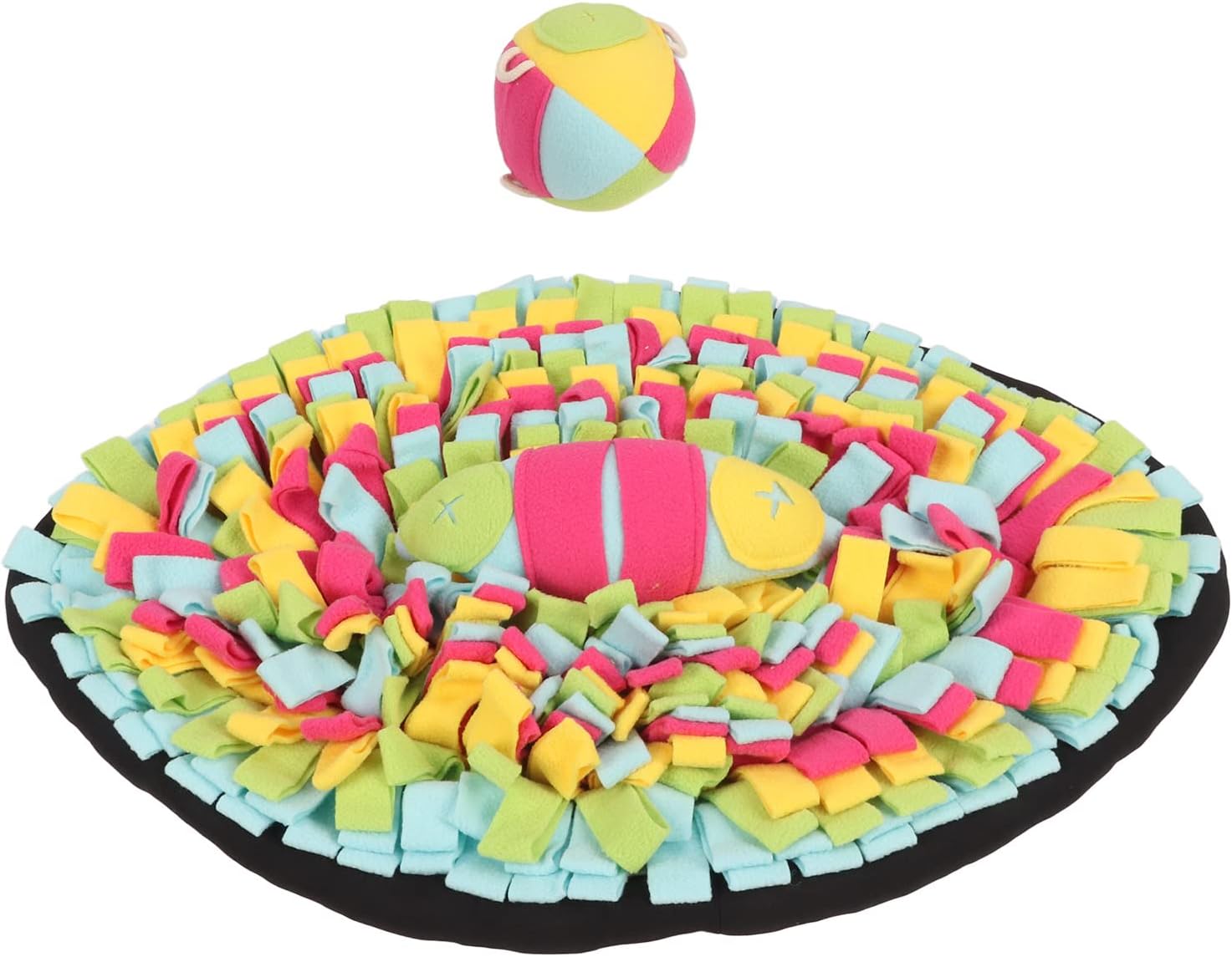 Dog Sniffing Mat, Puzzle Interactive Mental Stimulation Squeaking Sniffing Digging Treating Mat for Dogs Puppies