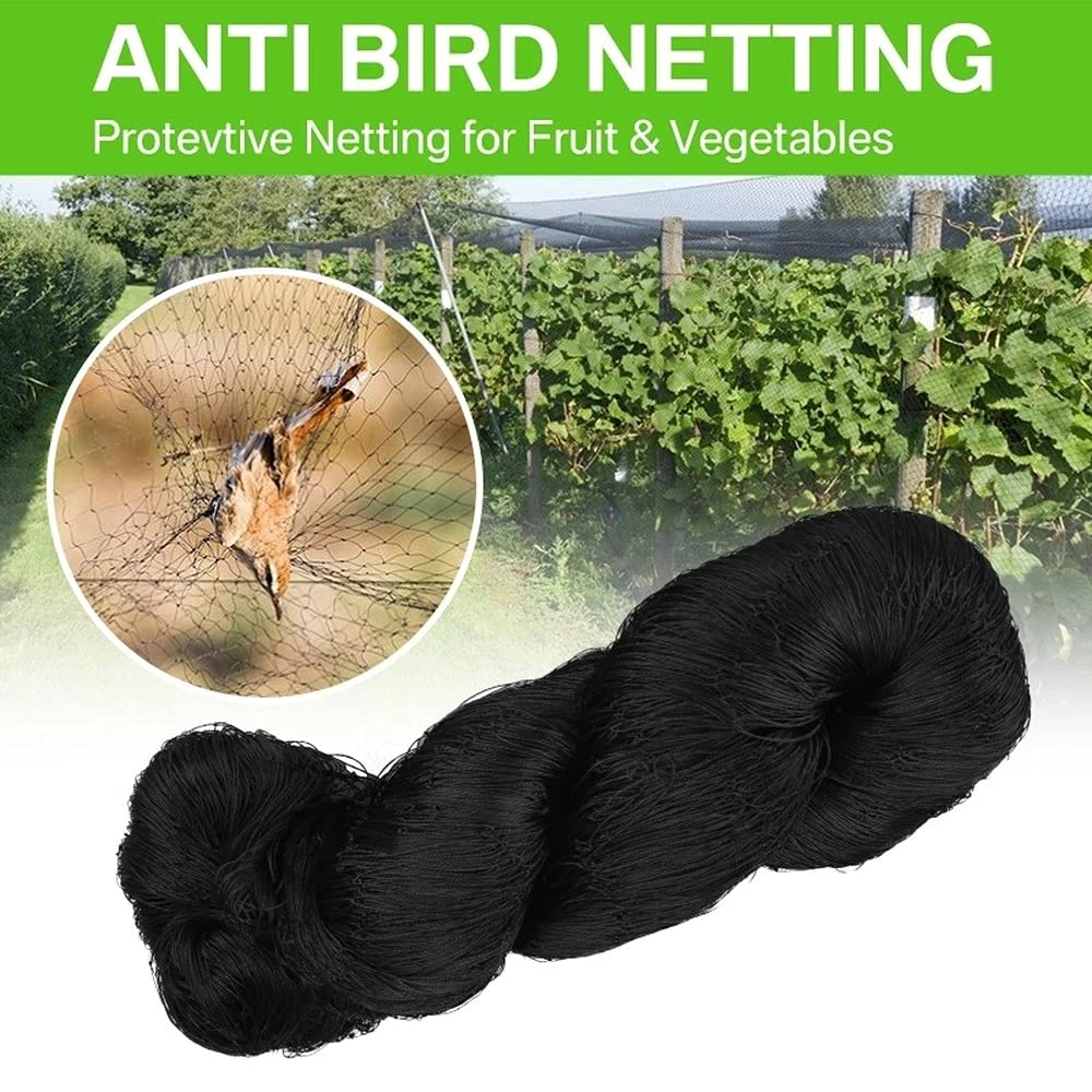 Filet de jardin anti-oiseaux - 30 x 15 m - Pour volière - Pour le jardin, la volaille, le jardin, la volaille, le jardin, la volaille, la barrière de 5 cm