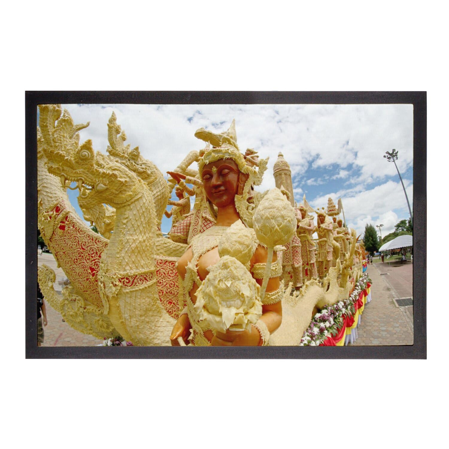 Paillasson Char du Festival Thaïlande pour une entrée colorée et propre