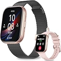 Vista 1 de Relojes inteligentes para mujeres y hombres, reloj inteligente con pantalla HD de 1.75 pulgadas, contestar/hacer llamadas para Android iOS