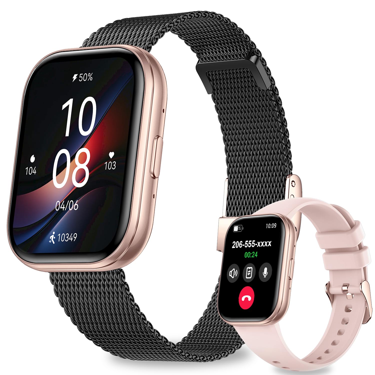 Smart Watches for Women Men 1 75 HD Screen Smartwatch Answer Make Call for Android iOS Fitness Activity