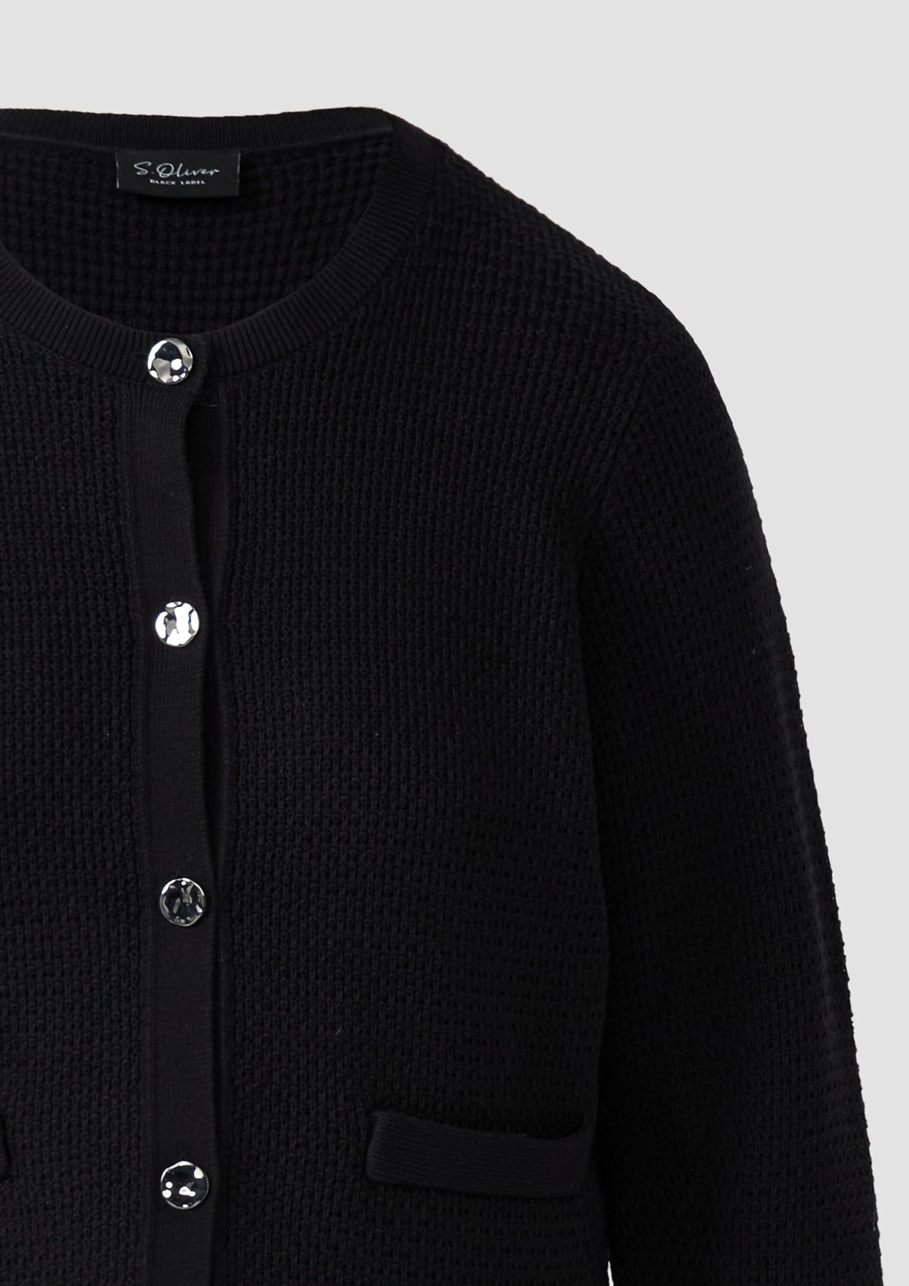s.Oliver Schwarz LABEL Cardigan