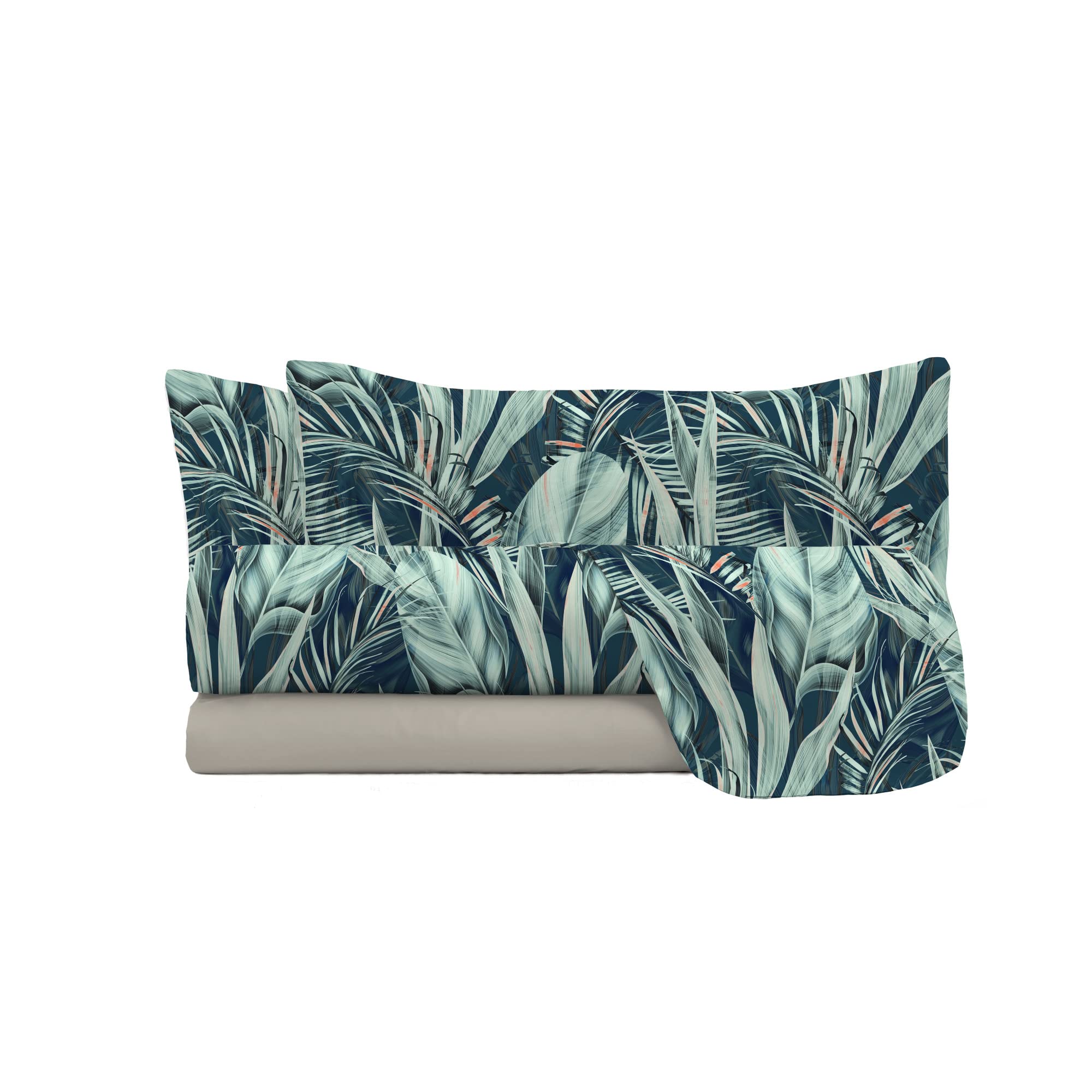 Fashion Microfibre Bedding Set, Made in Italy, Tropical, Double, Double Bed - Image 3