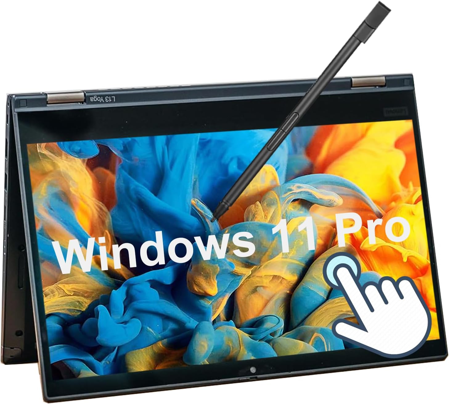 Lenovo ThinkPad L13 Yoga Gen 2 Laptop 2in1 Touchscreen Windows 11 Pro Computer 13.3" FHD & Pen, Core i5-1145G7, 16GB RAM, 256GB SSD, HDMI (Renewed)