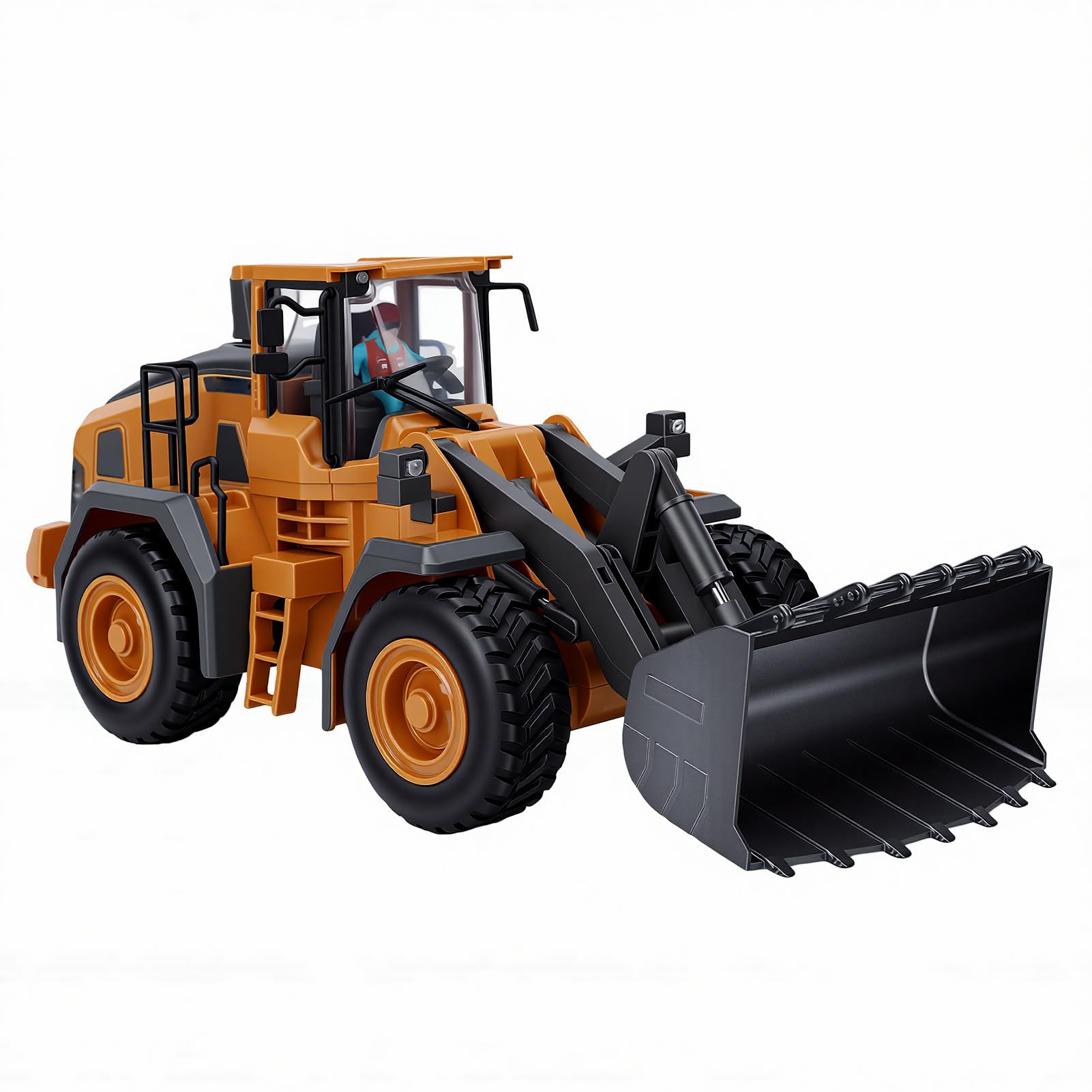 Alomejor Véhicule de Construction RC, Bouteur Télécommandé 2.4GHz avec