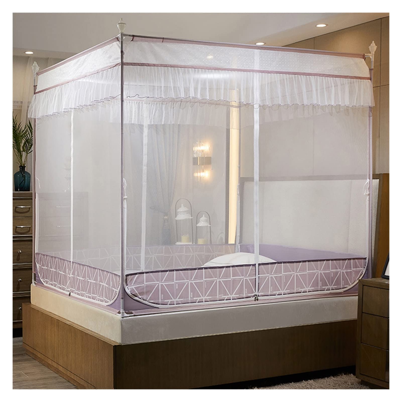 DXTFDHB Pop Up Mosquito Net Foldable Anti-mosquito Tent Durable Large Camping Tent Easy to Setup