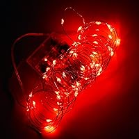 Vista 2 de Karlling - Luces de hadas a batería, luces LED de Navidad para dormitorio y decoraciones navideñas, mini tira de luces de 16 pies con 8 modos