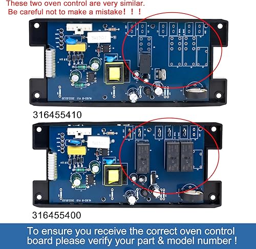 Miniatura 4 de 5304518661 316455410 Placa de control de rango de horno para Frigidaire Kenmore Horno Estufa Placa Horno Cocina Horno Estufa Reloj Tablero de
