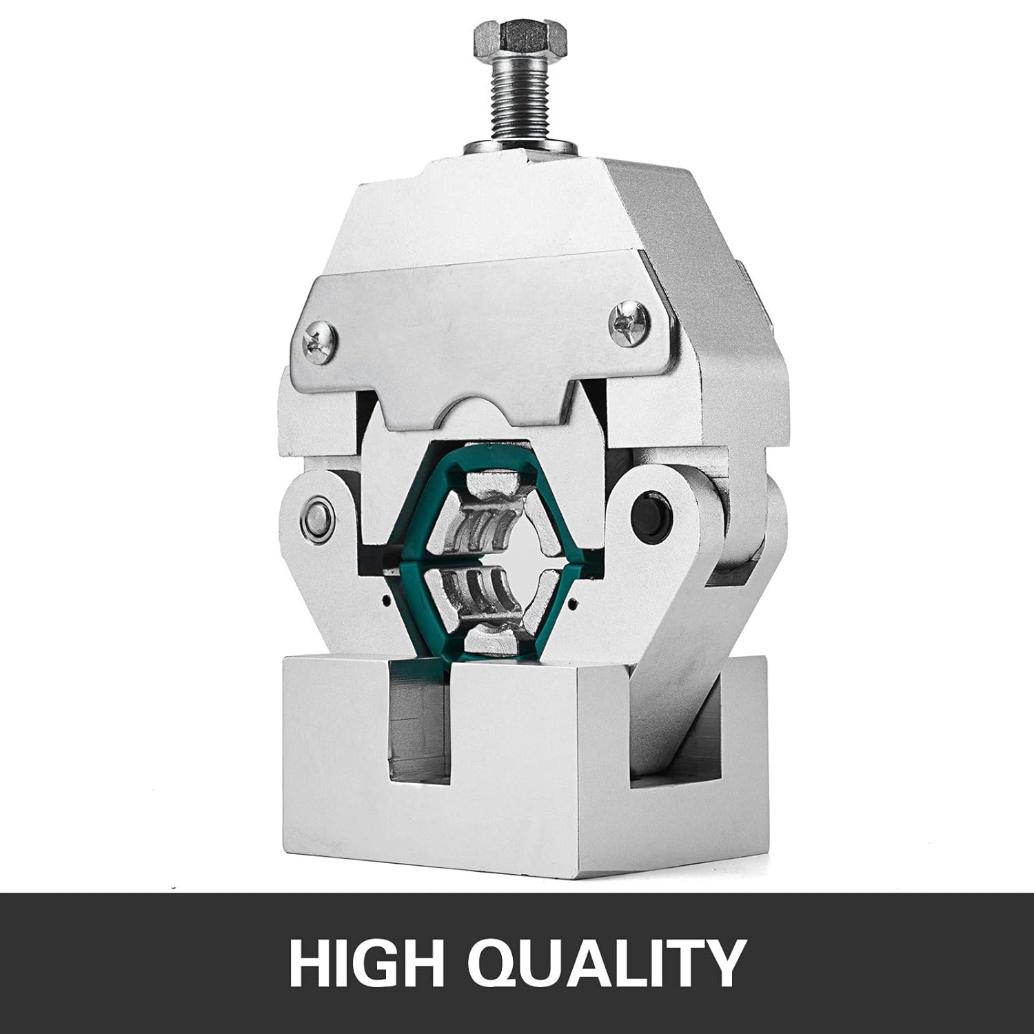 Mophorn Manually Operated AC Hose Crimper Hydra-Krimp 71550 Manual AC Hose Crimper Kit Air Conditioning Repair Handheld AC Hose Crimping Tool with 4 Dies