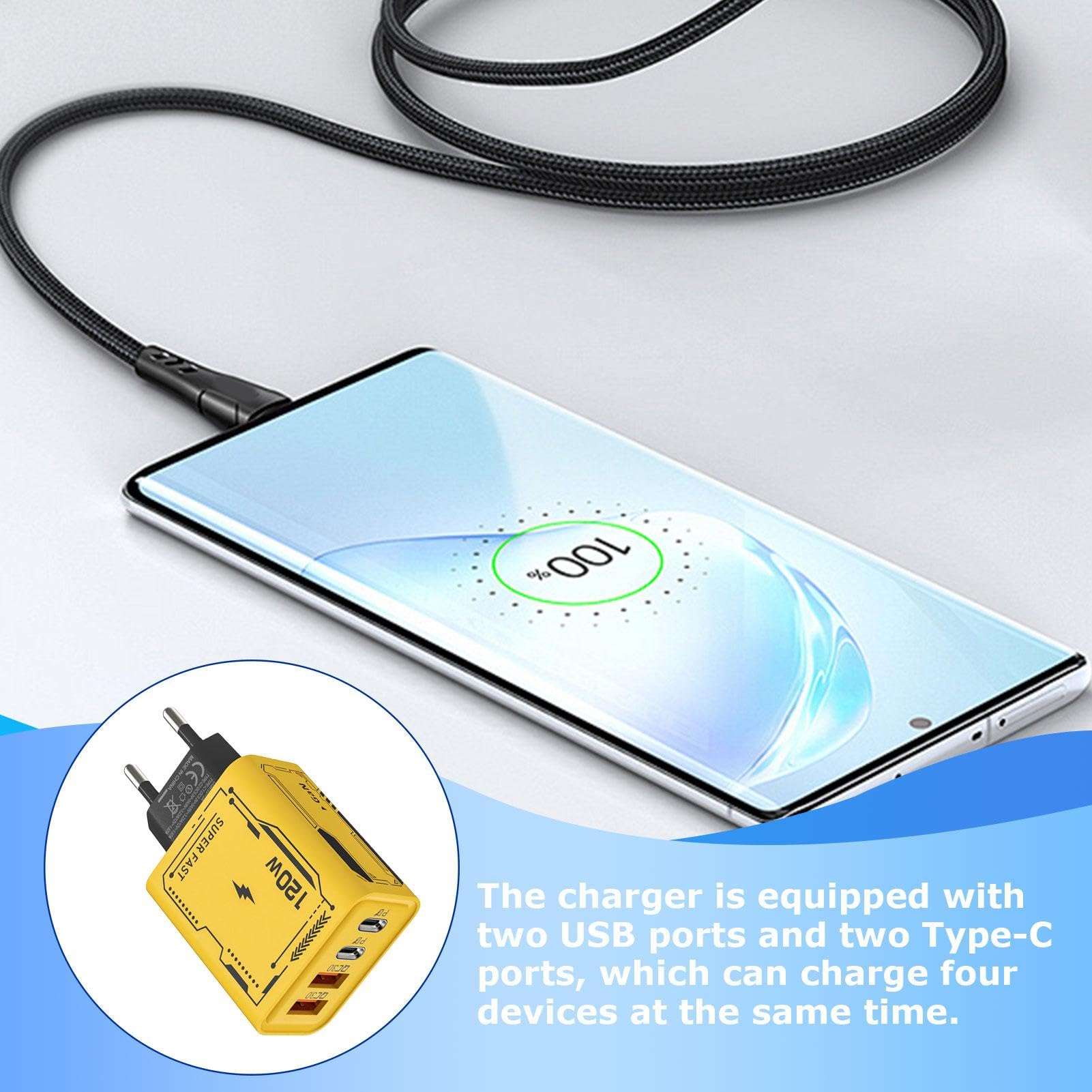 Caricabatterie a Parete GP WM2B PD 20W USB-A + USB-C Ricarica Rapida - Adattatori da Viaggio - GP Batteries