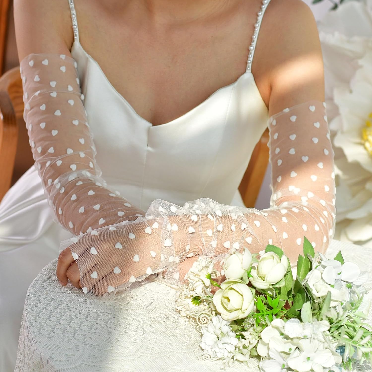 Gloves Wedding Dancing Sleeve Proms Party Supply Fingerless Stretchy for Concert Operas Wedding Bridal