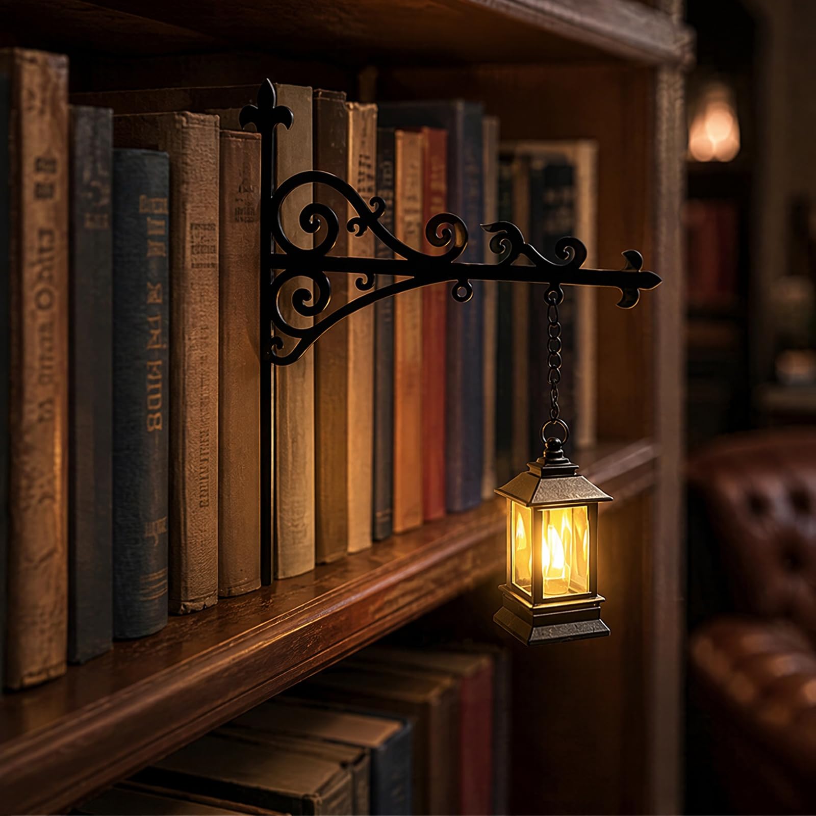 Bookshelf Lantern Light Mini LED Book Shelf Lamp Between Books