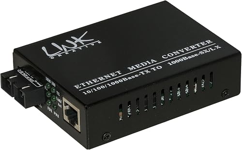 Link lkmcmm10 Media Converter SC LWL-RJ45 – 10/100/1000 Multimode 850 nm
