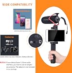 Comica CVM-V30 LITE Microphone vidéo Super-Cardioid Condenser Sur-Camera Shotgun Microphone pour Canon Nikon Sony Panasonic Caméra/DSLR/iPhone Samsung Huawei avec 3.5mm Jack (Rouge)