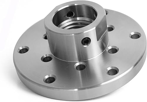 Miniatura 28 de Placa frontal de torno de madera de acero de 2 pulgadas con tornillo y dos arandelas de nailon, apto para torno de madera de husillo de 1 pulgada x