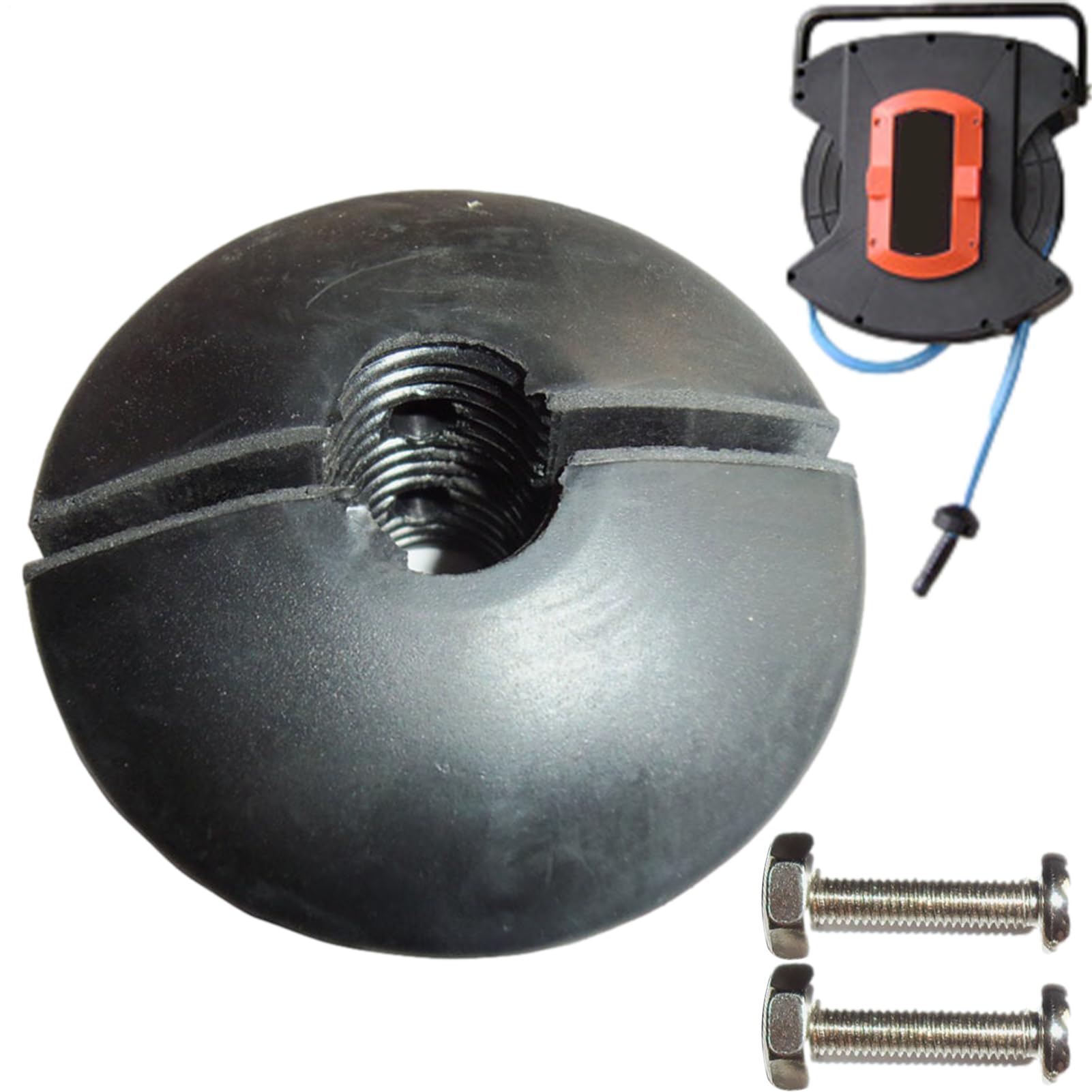 Butée de boule de tuyau - Accessoire enrouleur rétractable automatique - Butée à bille pour tuyau à ressort - Butée de retour automatique réglable - Arrêt de butée de tuyau réglable