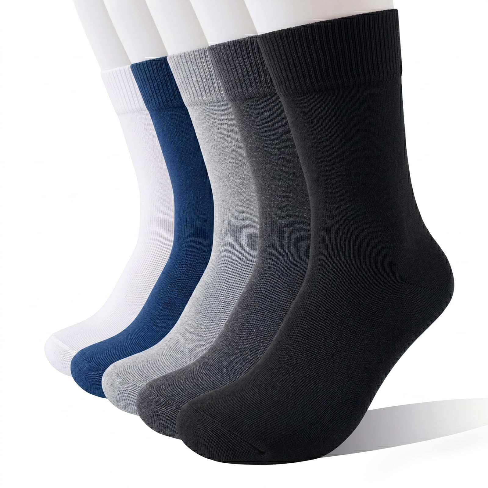 Wamicu Herren Socken 5er Pack – Dünne Baumwollsocken Atmungsaktiv