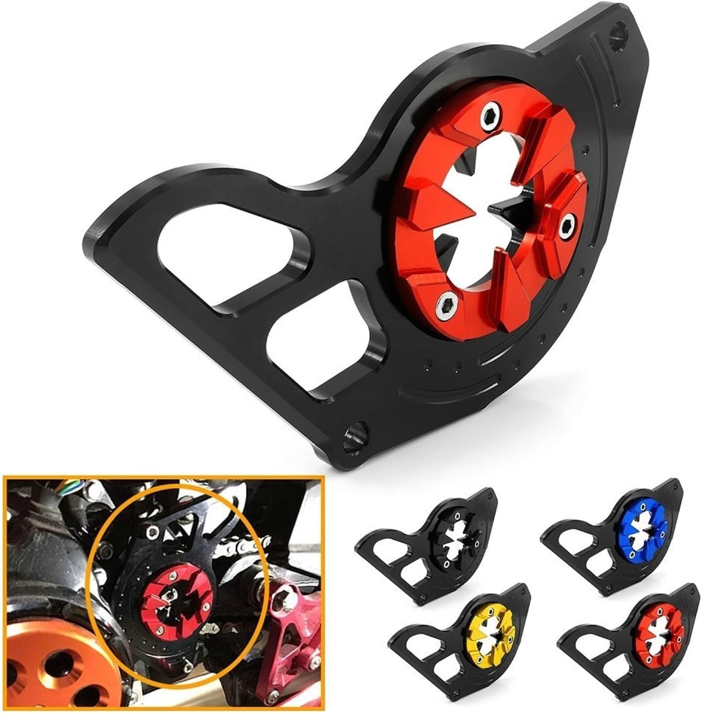 Motorcycle Chain Slider Guide Protector for Hon&da Grom MSX125 MSX 125SF 2013-2019 Motorcycle Chain Protection Cover Front Sprocket Engine Protector Guard Accessories