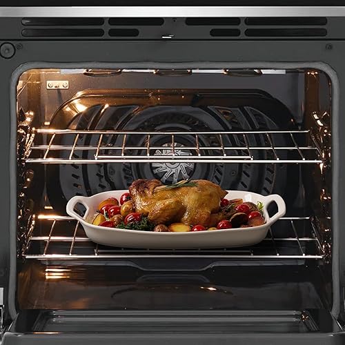 Miniatura 5 de DOWAN Bandeja para servir con asas, platos grandes de 15.4 pulgadas para decoración de bodas, plato de porcelana para entretenimiento, platos