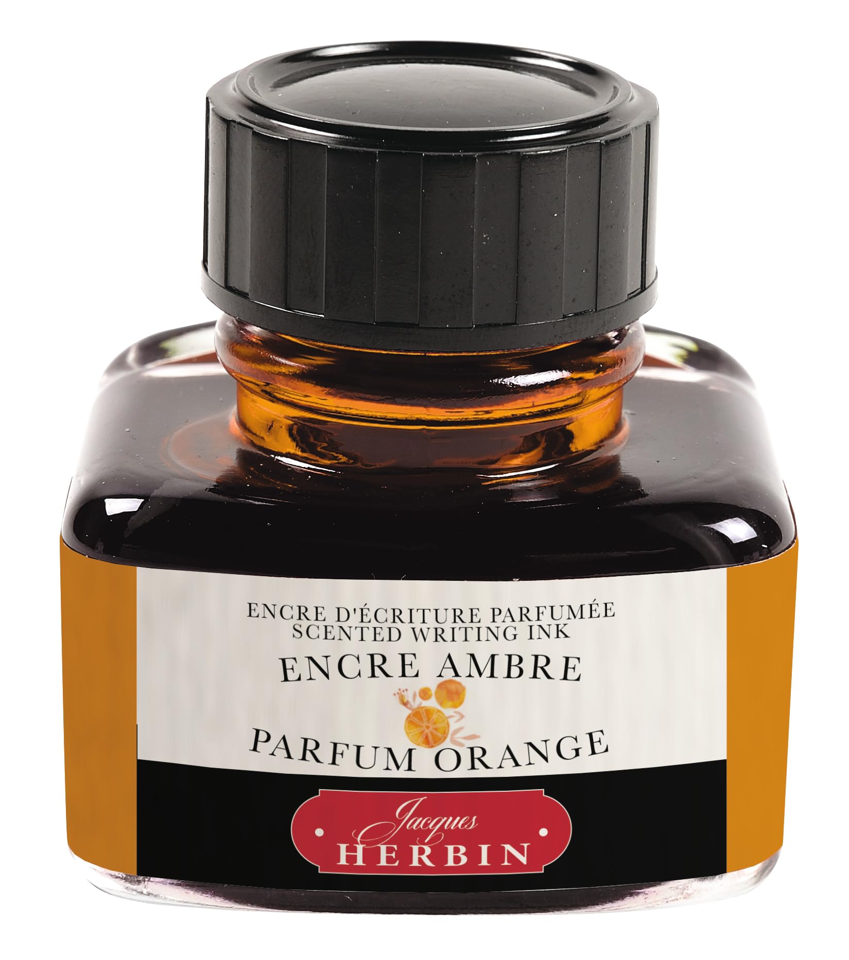 Jacques Herbin 13756T - Atrament Les Subtiles 30 ml, bursztyn/pomarańcza