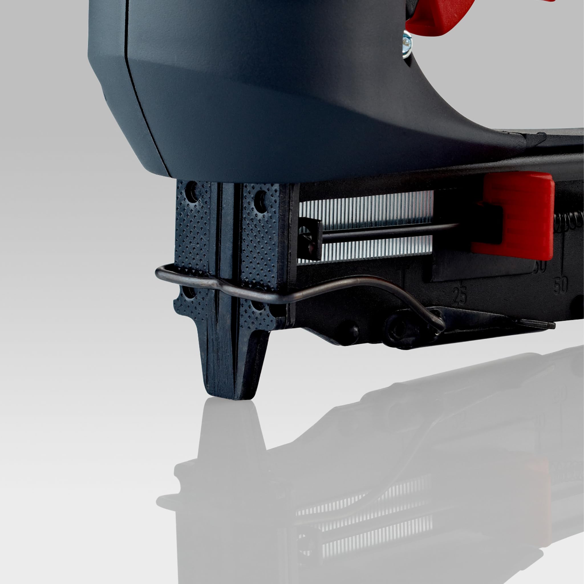 Novus Elektrotacker J-165 für Schmalrückenklammern und Nägel | Rückschlagarmer Paneel-Tacker mit Nachschlagfunktion, Schlagkrafteinstellung, Präzisionsnase, Klammerfüllstandsanzeige