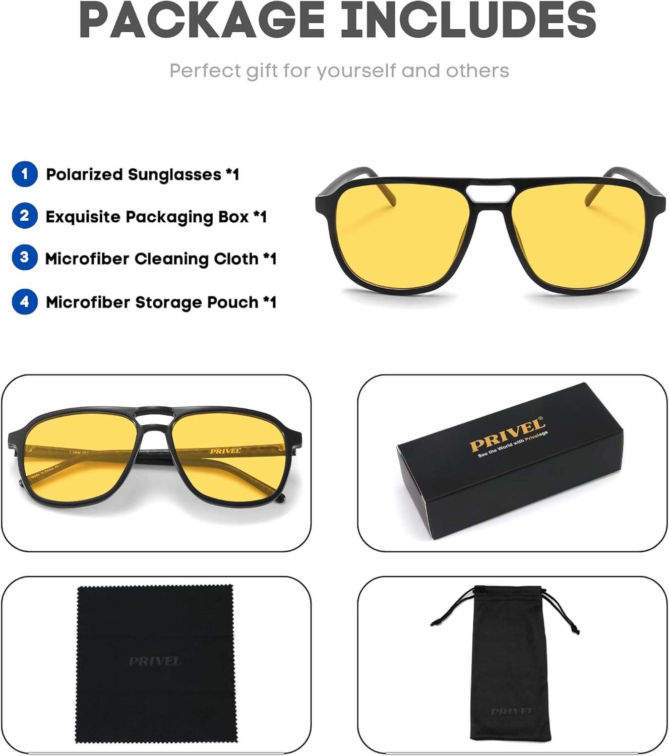 XXL Size Extra Large 160MM Polarized Double Bridge Retro Aviator Sunglasses Big Wide Heads Men UV400 Protection - Image 6