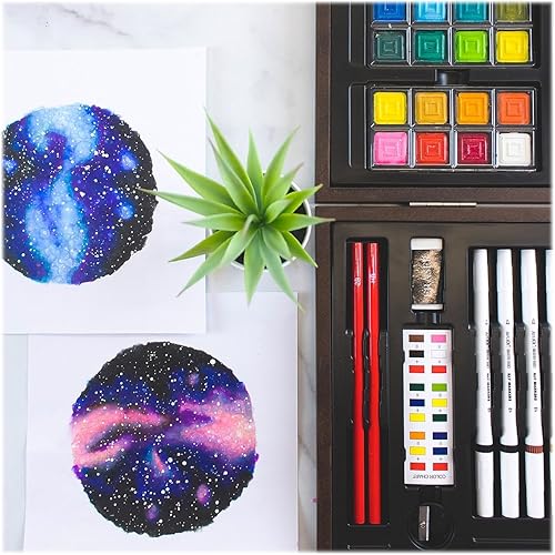 Miniatura 8 de Art 101 - Juego de arte de ilustración multimedia, colores surtidos, 85 piezas (53085)