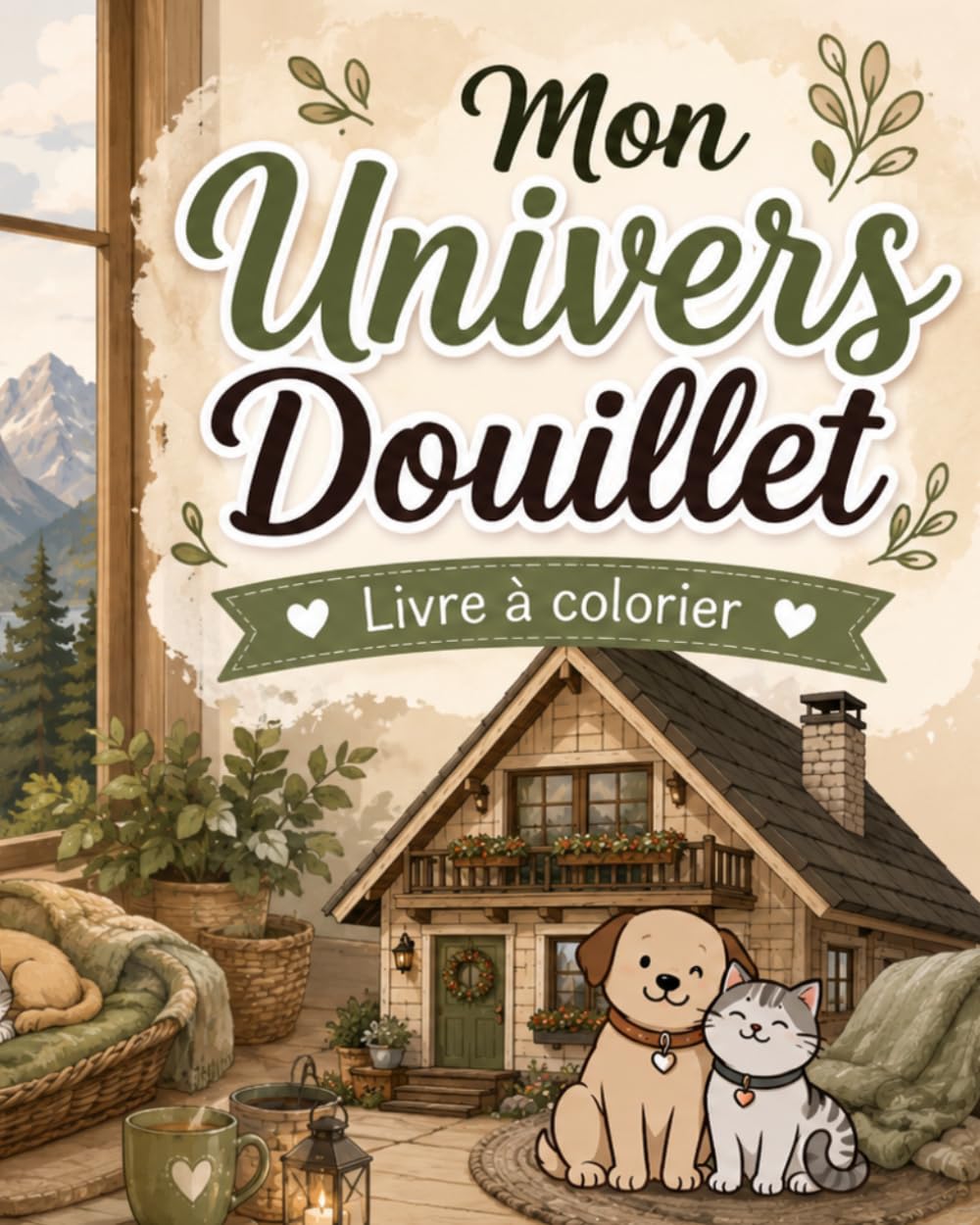 Mon univers douillet: Livre à colorier