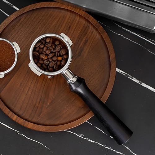 Miniatura 4 de Portafiltro de doble boquilla espresso de 2.283 in con 2 orejas  Compatible con E61  FlairRocketSanremoExpobar, etc.  Cesta de acero inoxidable y