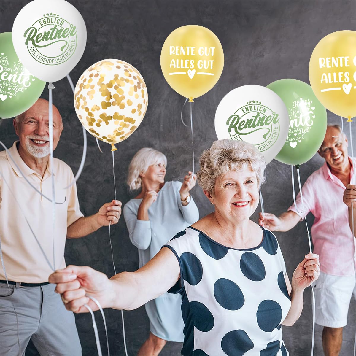 MQIAN Ruhestand Deko-Set – Girlande, Luftballons & Schärpe Für Die Perfekte Rentenparty