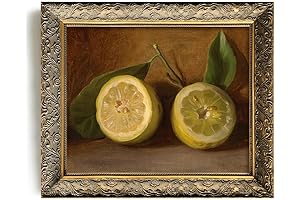 Rustic Farmhouse Wall Art Decor - Lemon Themed Kitchen Decor - Unframed...
