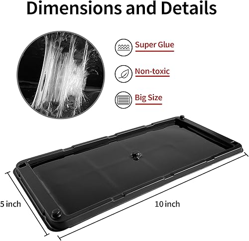 Miniatura 2 de Trampas de superpegamento para ratones y serpientes, trampas adhesivas más grandes y pesadas con pegamento no tóxico. Trampas adhesivas para ratones