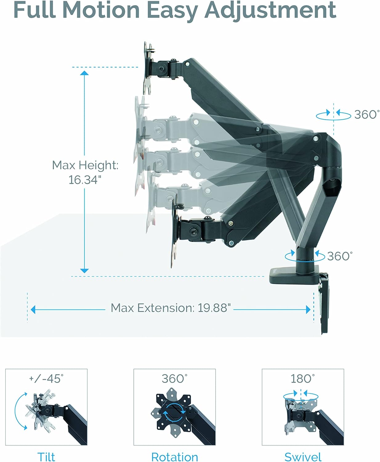 Big Sale Fellowes Platinum Series Adjustable Dual Monitor Arm (8042501), Black