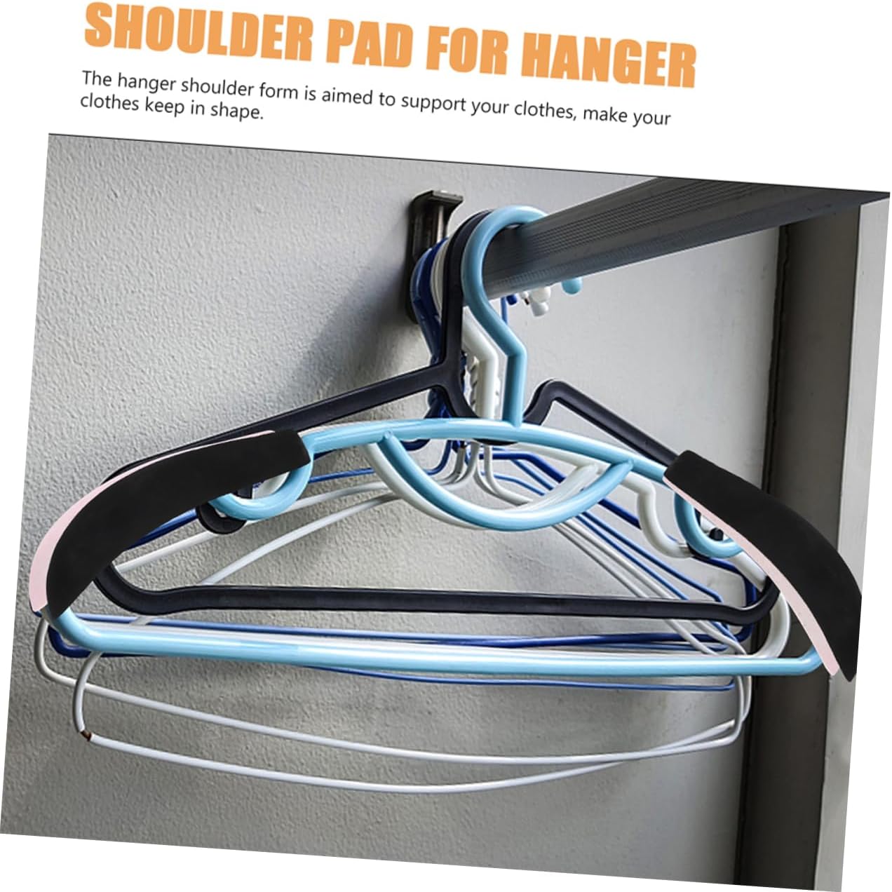 IMIKEYA 16pcs Hanger Shoulder Pad Organizers No Shoulder Bump Hangers for Coat Dress Suit Wedding Gown