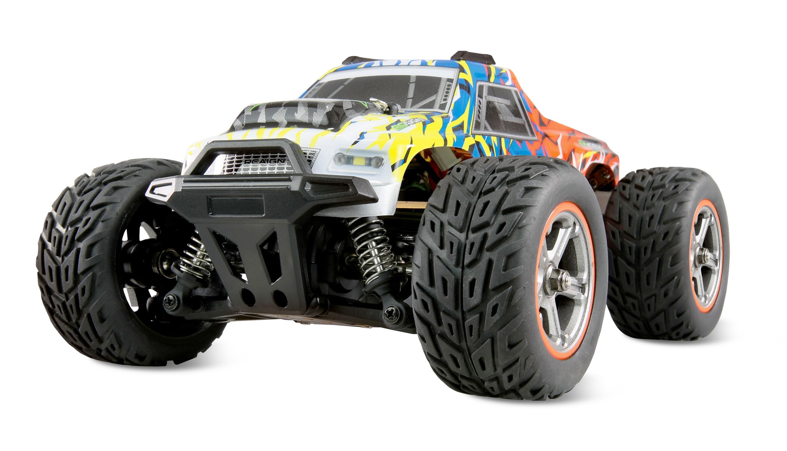 Amewi MAX20 Monster truck Brushed 50 km/h 4WD 1:20 RTR blu/arancione RC telecomandato