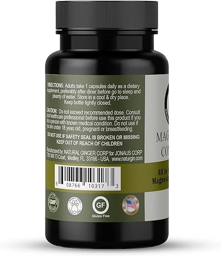 Miniatura 3 de Complejo de magnesio – Mejor absorción – Citrato de magnesio + citrato de potasio – Apoya el alivio del estrés – Mejor sueño, salud del corazón,