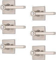 Vista 12 de BRINKS – Paquete de 6 manijas de puerta de paso interior, estilo contemporáneo, bronce toscano, acabado en bronce aceitado sin llave, manija