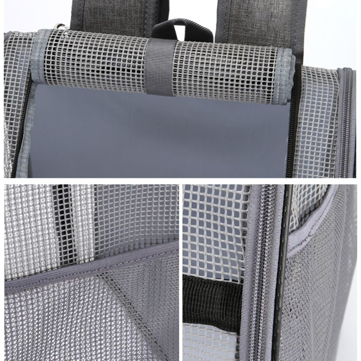 PRETYZOOM Mochila de Malla Transpirable para Mascotas, Bolsa Portátil para Gatos y Perros, Ligera, al Hombro, para Excursiones