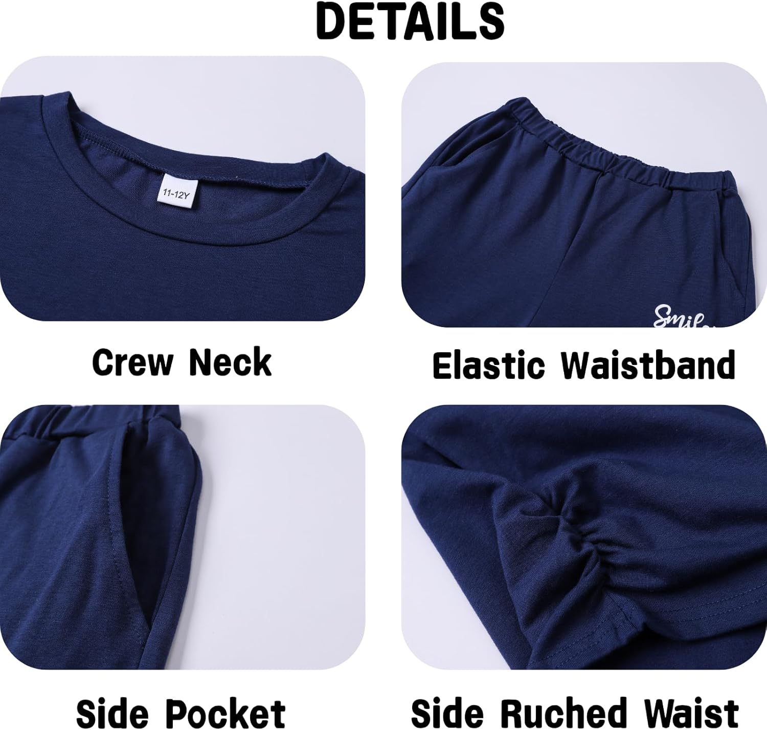 Tween Girls Clothes T-Shirt Top + Pants 2pcs Outfit Set Teen Girl Spring Summer Clothing, Size 7-14 Years - Image 6