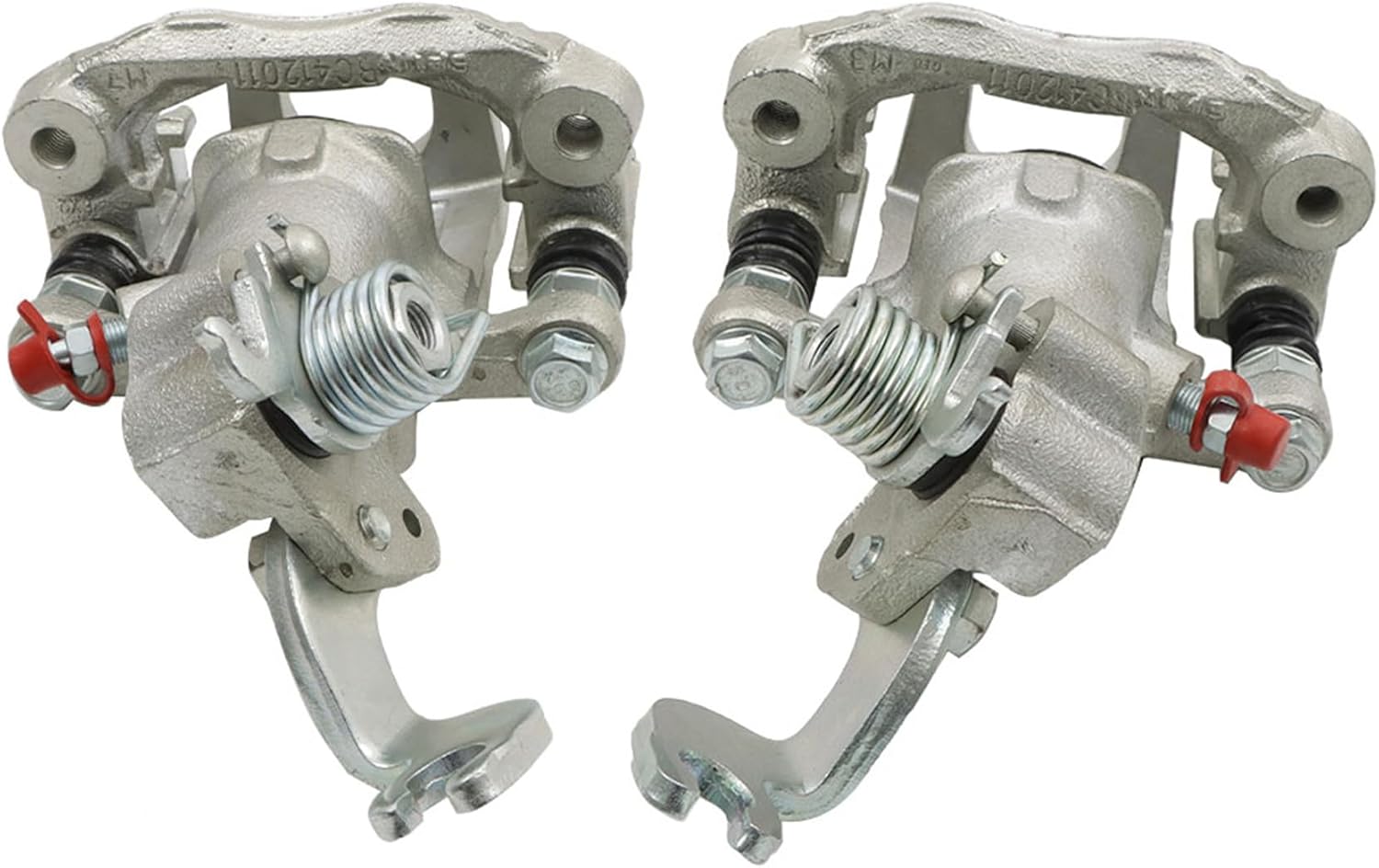 waltyotur 2Pcs Brake Calipers with Bracket Rear Left and Right Replacement for Elantra Tiburon Spectra Spectra5 2005-2009 Replacement for 583102CA20 583112CA31