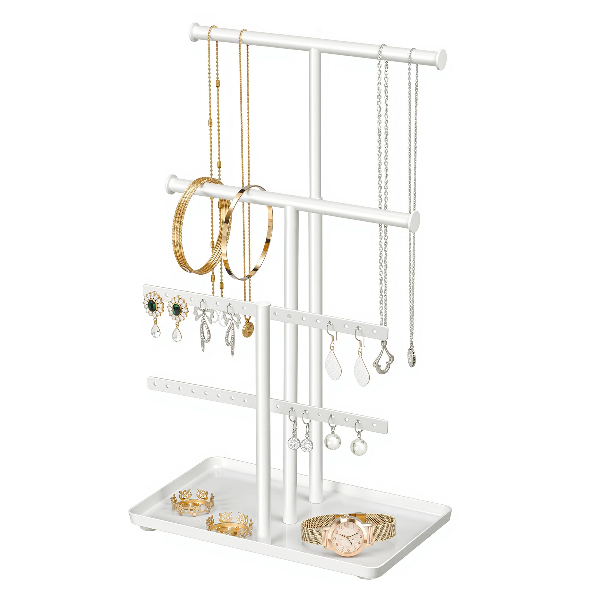 Support de collier Josmimic et présentoir à bijoux blanc d'exception
