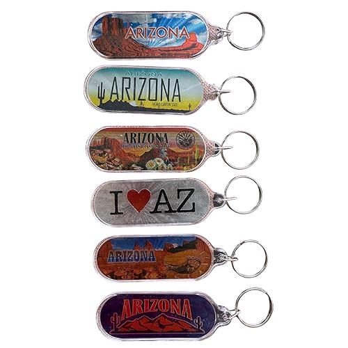Arizona Souvenir Keychain Set of 6 – Grand Canyon &