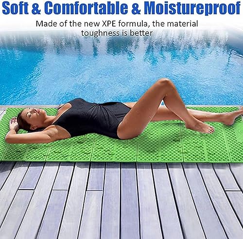 Miniatura 5 de Almohadillas de espuma para dormir, colchón plegable de espuma de célula cerrada, impermeable para dormir al aire libre para mochileros ultraligeros